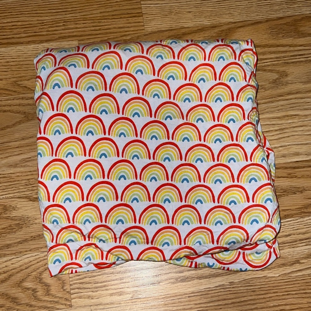 Little sleepies primary rainbows standard fitted crib sheet